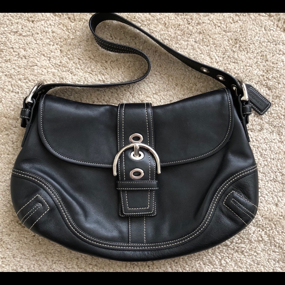 Authentic Coach Black Leather Purse